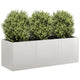 Jardinière Vidaxx 120x40x40 cm acier inoxydable