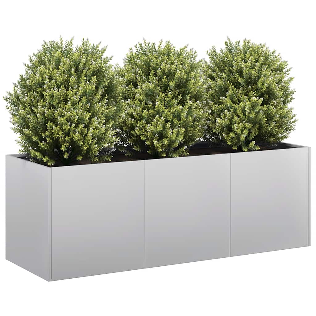 Jardinière Vidaxx 120x40x40 cm en acier galvanisé