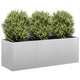 Jardinière Vidaxx 120x40x40 cm en acier galvanisé