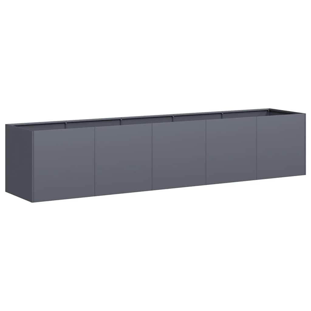 Vidaxx jardinière anthracite 200x40x40 cm acier laminé à froid