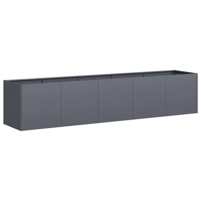 Vidaxx jardinière anthracite 200x40x40 cm acier laminé à froid