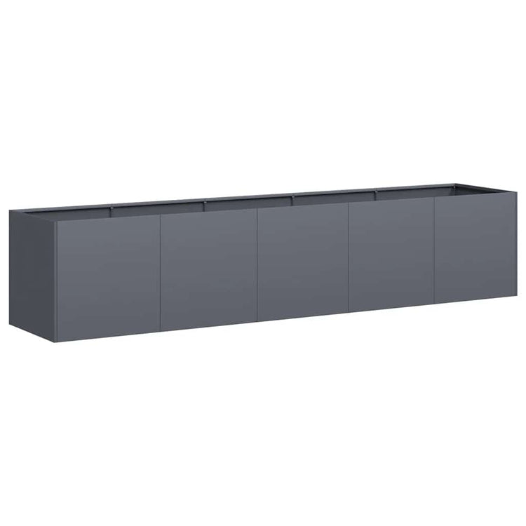 Vidaxx jardinière anthracite 200x40x40 cm acier laminé à froid
