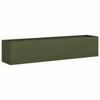 Vidaxx jardinière 200x40x40 cm acier laminé à froid vert olive