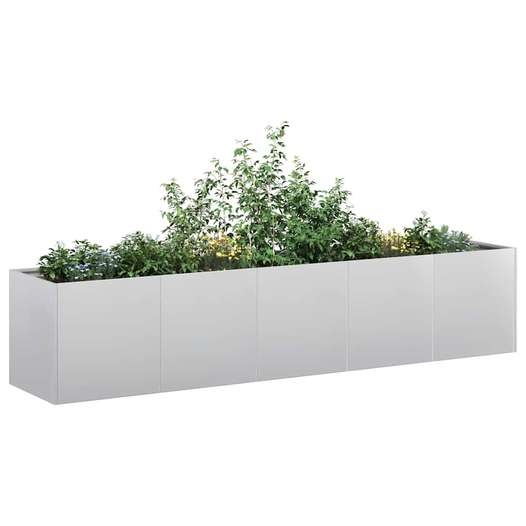 Jardinière Vidaxx 200x40x40 cm en acier galvanisé