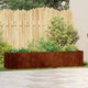Vidaxx jardinière rouillé 200x40x40 cm acier résistant aux intempéries