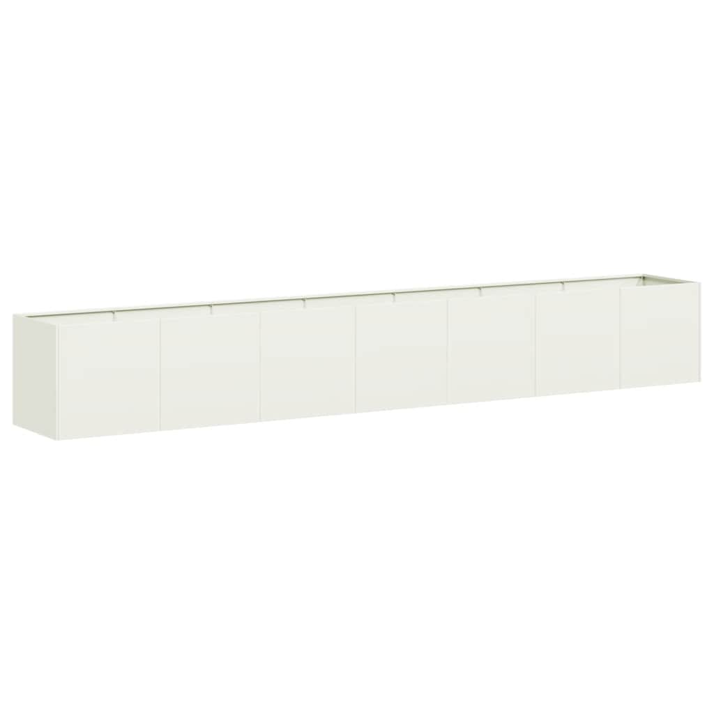 Jardinière Vidaxx 280x40x40 cm acier laminé à froid blanc