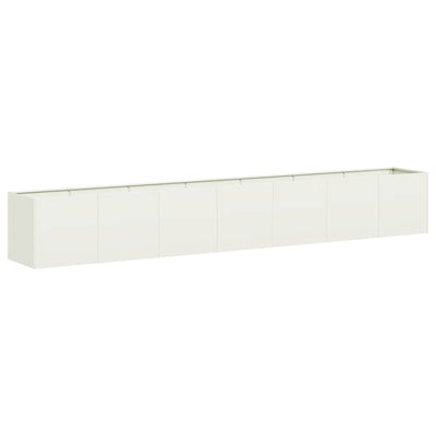 Jardinière Vidaxx 280x40x40 cm acier laminé à froid blanc