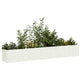 Jardinière Vidaxx 280x40x40 cm acier laminé à froid blanc