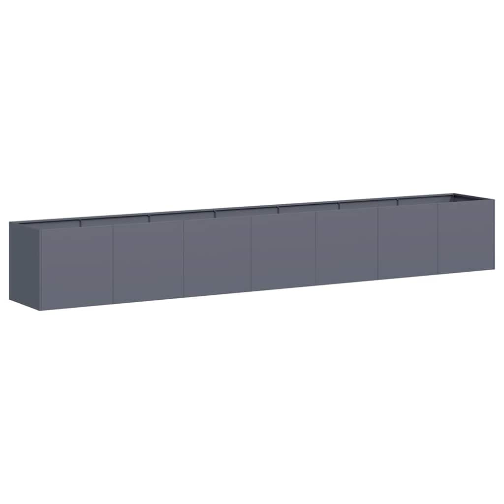 Jardinière VidaXL 280x40x40 cm acier laminé à froid anthracite