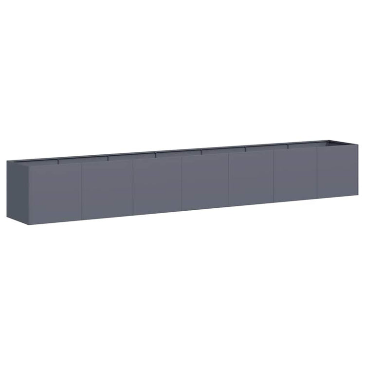 Jardinière VidaXL 280x40x40 cm acier laminé à froid anthracite