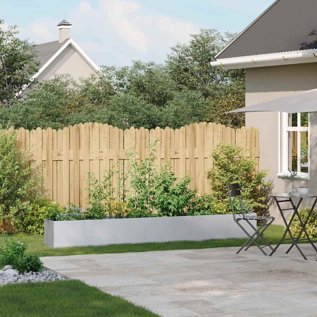 Jardinière Vidaxx 280x40x40 cm en acier galvanisé
