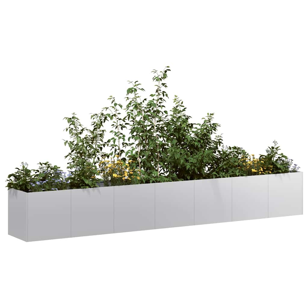 Jardinière Vidaxx 280x40x40 cm en acier galvanisé