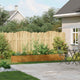 Vidaxx jardinière rouillé 280x40x40 cm acier résistant aux intempéries