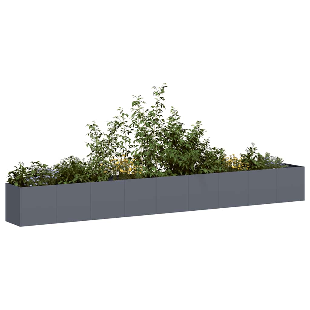 Jardinière Vidaxx 360x40x40 cm acier laminé à froid anthracite