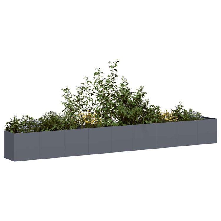 Jardinière Vidaxx 360x40x40 cm acier laminé à froid anthracite