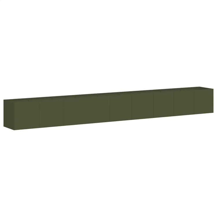 Jardinière Vidaxx 360x40x40 cm acier laminé à froid vert olive