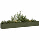 Jardinière Vidaxx 360x40x40 cm acier laminé à froid vert olive