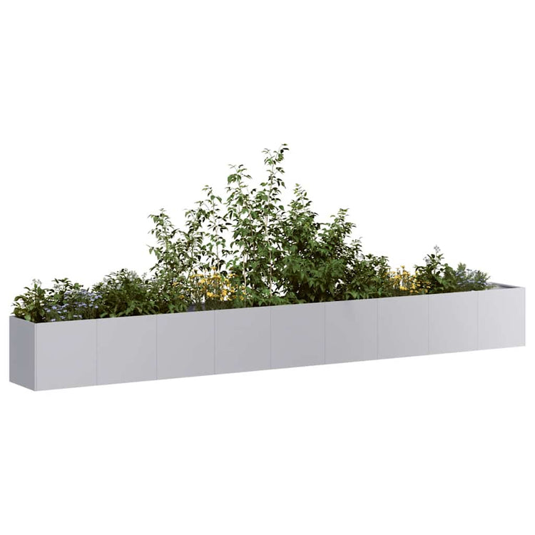 Jardinière Vidaxx 360x40x40 cm en acier galvanisé