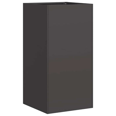 Vidaxx jardinière 40x40x80 cm acier laminé à froid noir