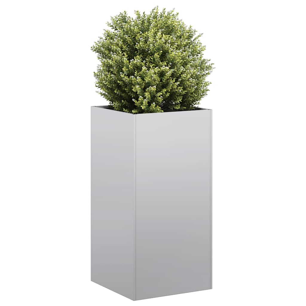 Jardinière Vidaxx 40x40x80 cm en acier galvanisé