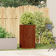 Vidaxx jardinière rouillé 40x40x80 cm acier résistant aux intempéries