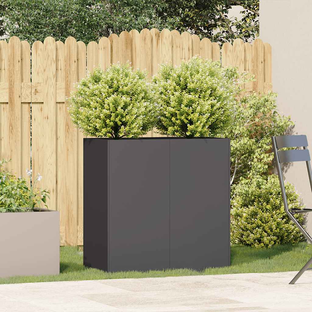 Vidaxx jardinière 80x40x80 cm acier laminé à froid noir