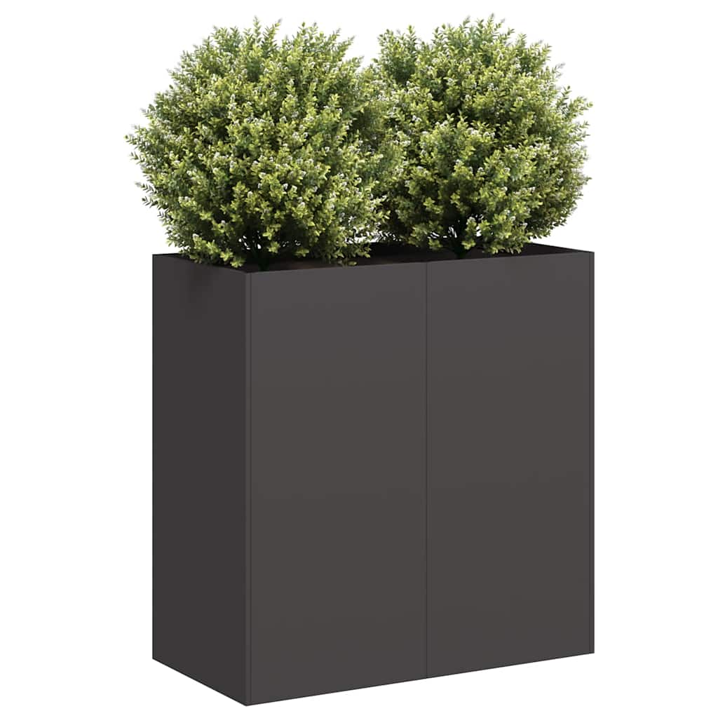 Vidaxx jardinière 80x40x80 cm acier laminé à froid noir
