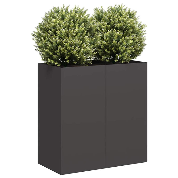 Vidaxx jardinière 80x40x80 cm acier laminé à froid noir