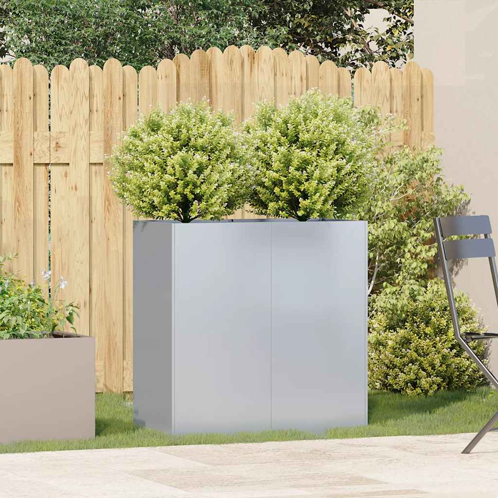 Jardinière Vidaxx 80x40x80 cm en acier galvanisé