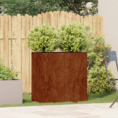 Vidaxx jardinière rouillé 80x40x80 cm acier résistant aux intempéries
