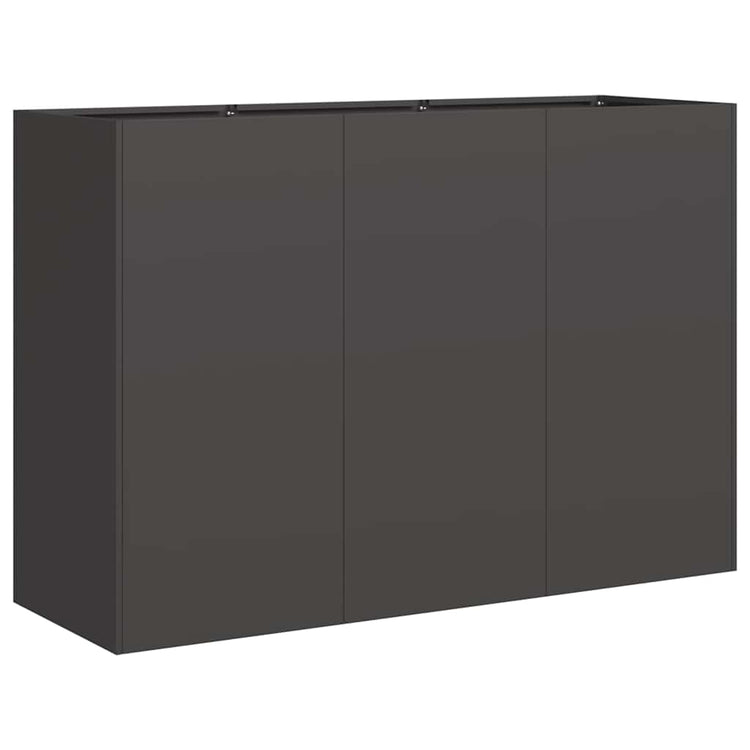 Vidaxx jardinière 120x40x80 cm acier laminé à froid noir