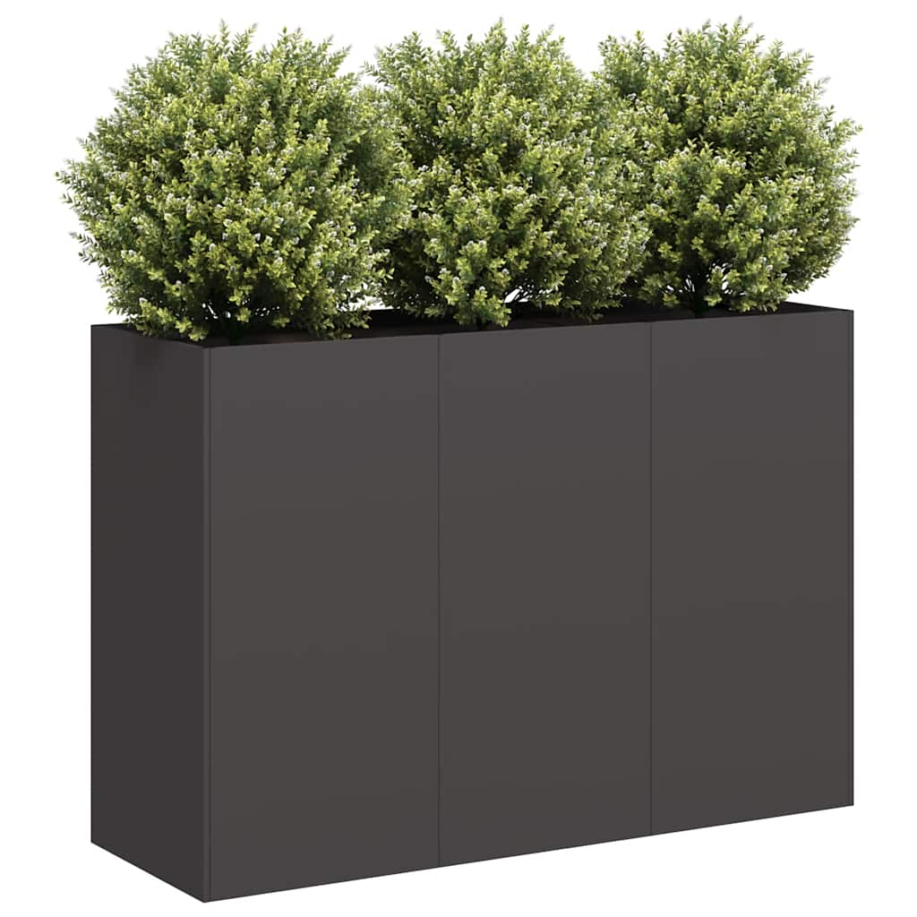 Vidaxx jardinière 120x40x80 cm acier laminé à froid noir