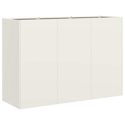 Vidaxx jardinière 120x40x80 cm acier laminé à froid blanc