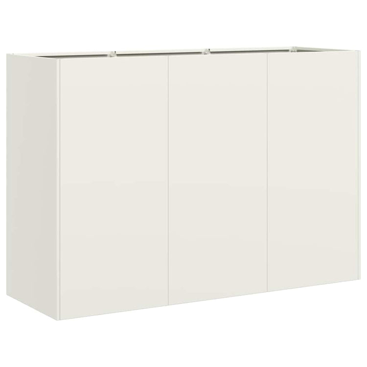 Vidaxx jardinière 120x40x80 cm acier laminé à froid blanc