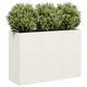 Vidaxx jardinière 120x40x80 cm acier laminé à froid blanc
