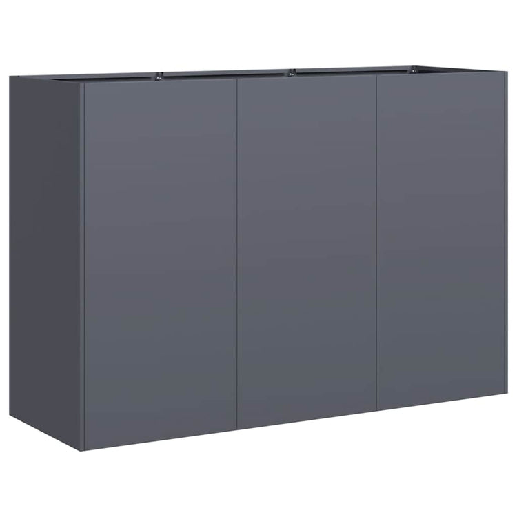 Jardinière Vidaxx 120x40x80 cm acier laminé à froid anthracite