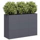 Jardinière Vidaxx 120x40x80 cm acier laminé à froid anthracite