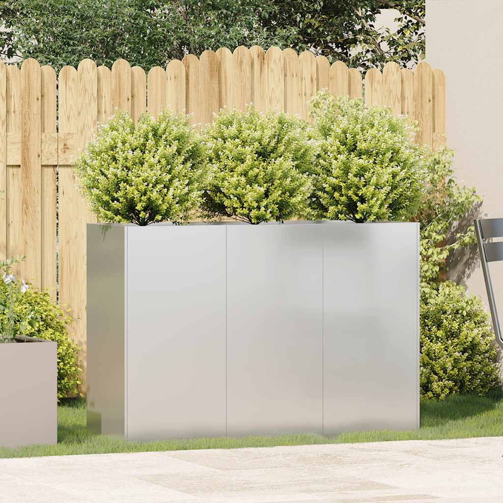 Jardinière Vidaxx 120x40x80 cm acier inoxydable