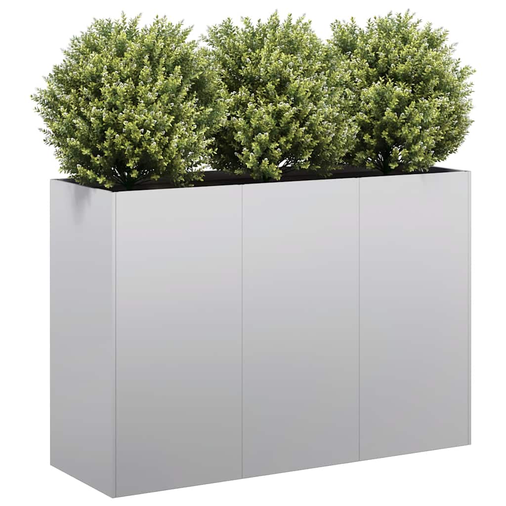 Jardinière Vidaxx 120x40x80 cm en acier galvanisé