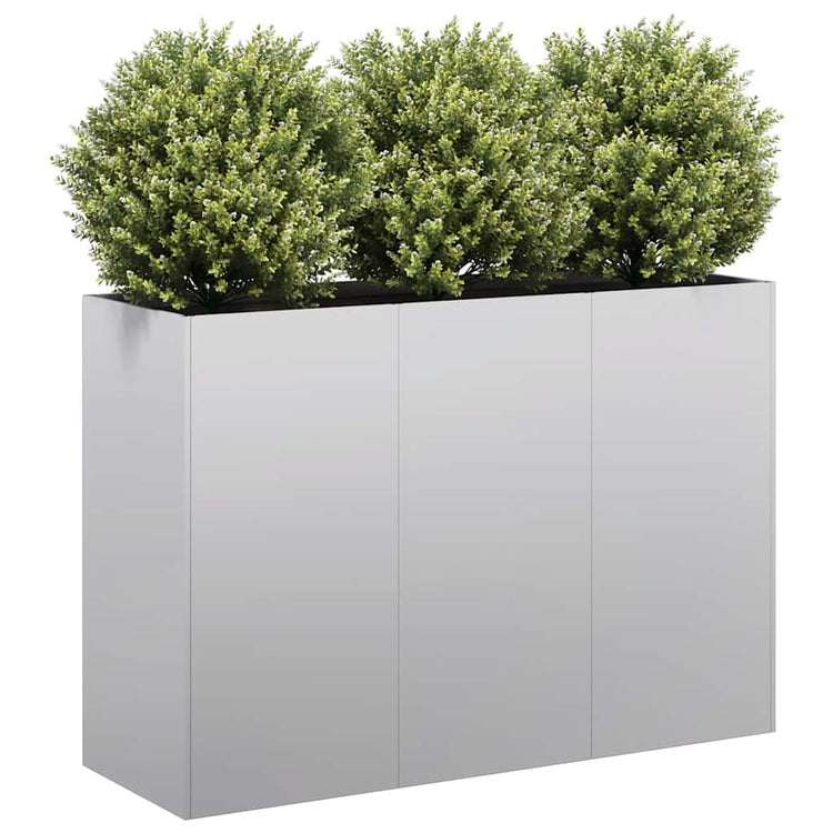 Jardinière Vidaxx 120x40x80 cm en acier galvanisé
