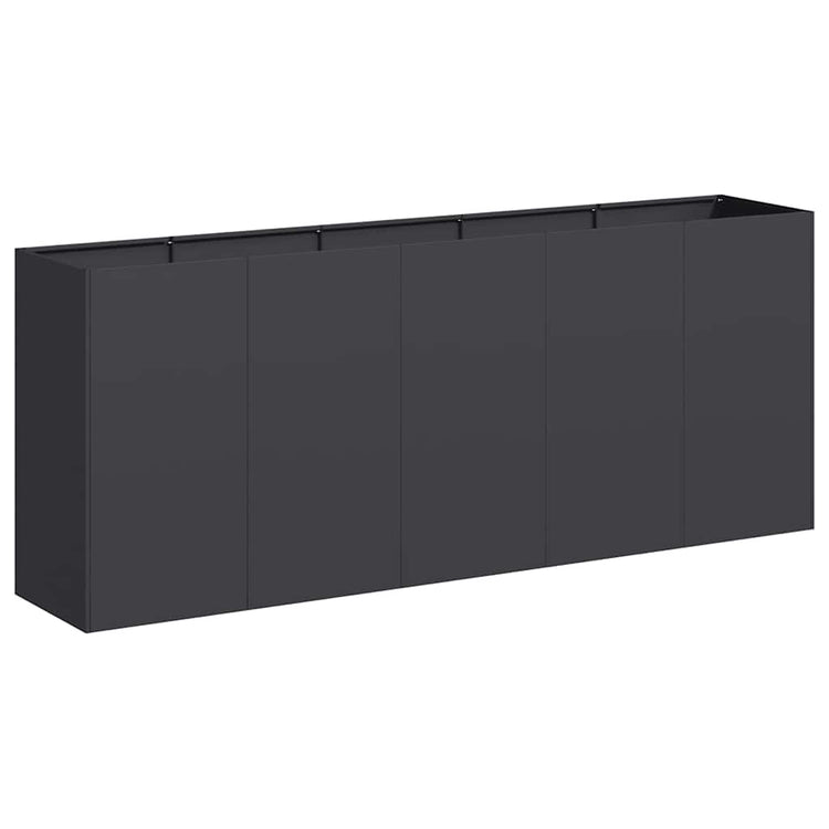 Vidaxx jardinière 200x40x80 cm acier laminé à froid noir