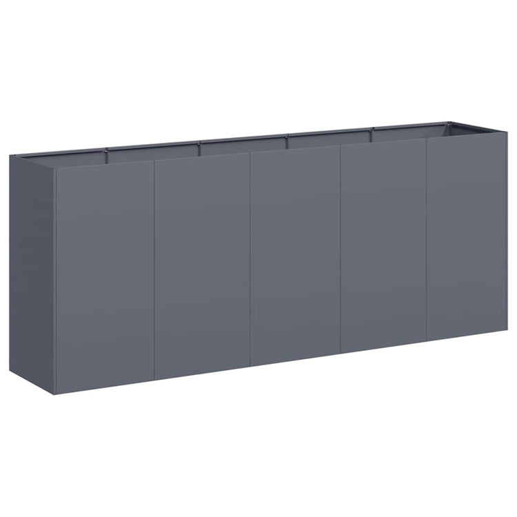 Jardinière Vidaxx 200x40x80 cm acier laminé à froid anthracite