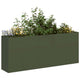Vidaxx jardinière 200x40x80 cm acier laminé à froid vert olive