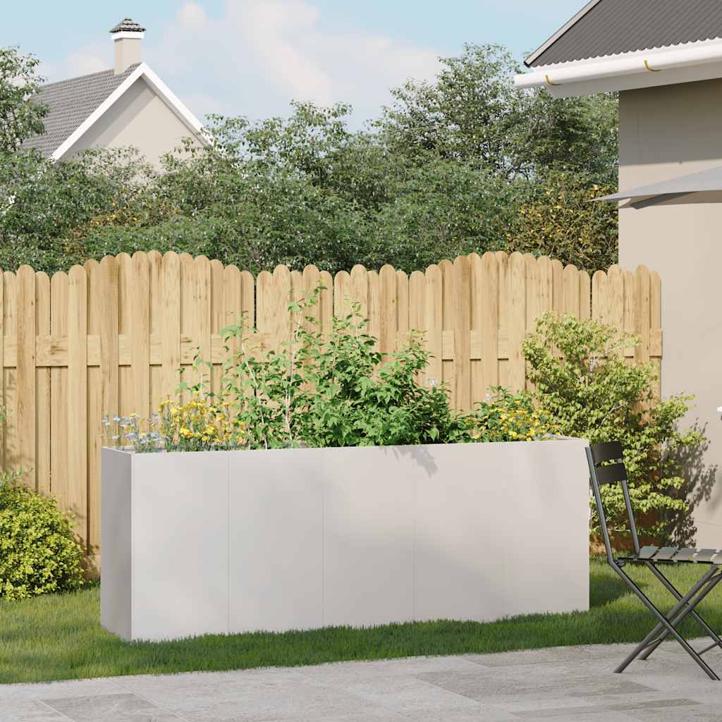 Jardinière Vidaxx 200x40x80 cm acier inoxydable