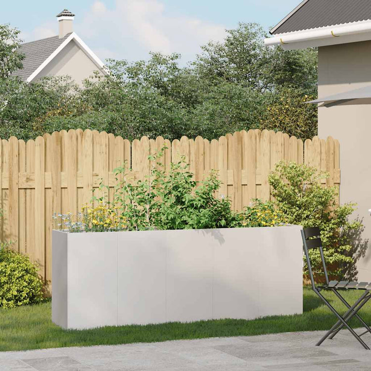 Jardinière Vidaxx 200x40x80 cm acier inoxydable