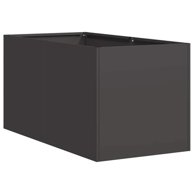 Vidaxx jardinière 40x80x40 cm acier laminé à froid noir