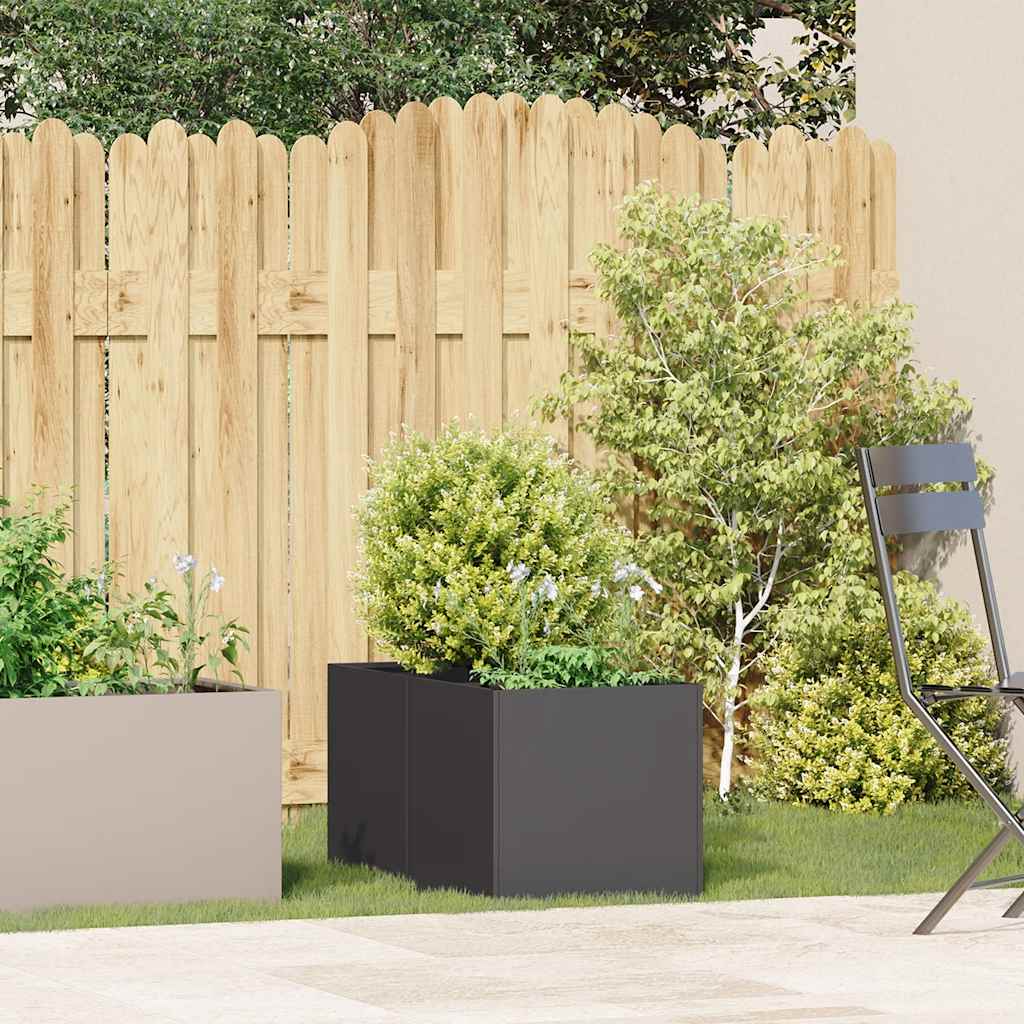 Vidaxx jardinière 40x80x40 cm acier laminé à froid noir