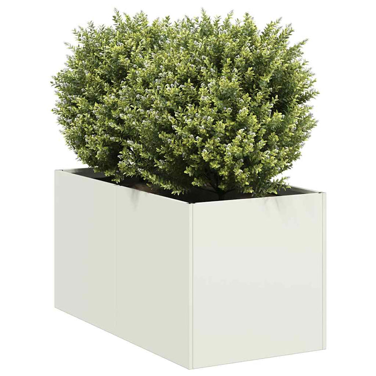 Vidaxx jardinière 40x80x40 cm acier laminé à froid blanc