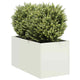 Vidaxx jardinière 40x80x40 cm acier laminé à froid blanc