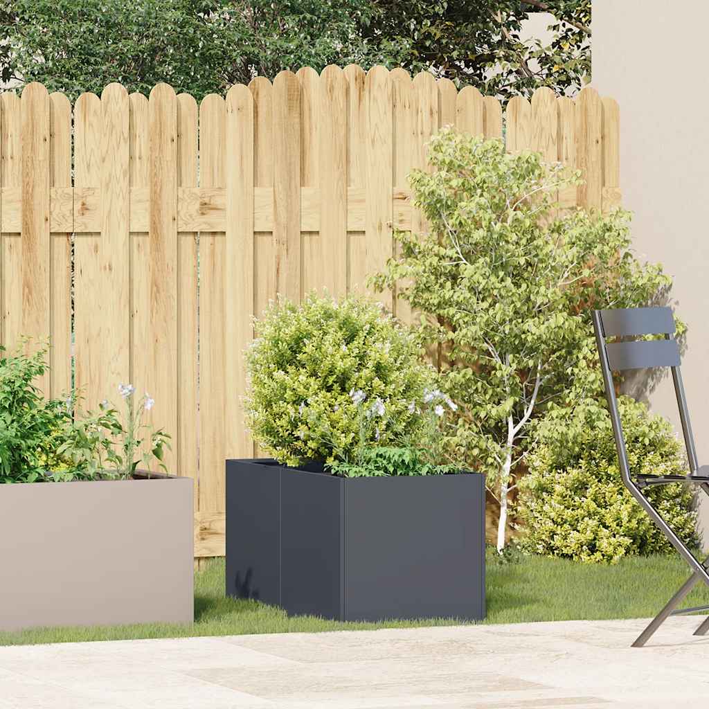 Jardinière Vidaxx 40x80x40 cm acier laminé à froid, anthracite
